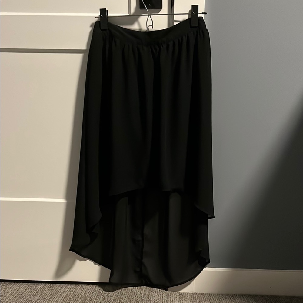 Forever 21 Elegant Black High-Low Skirt